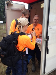 Jim briefs a team before deployment