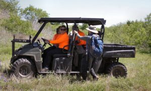 Leiha drives search teams in the gator